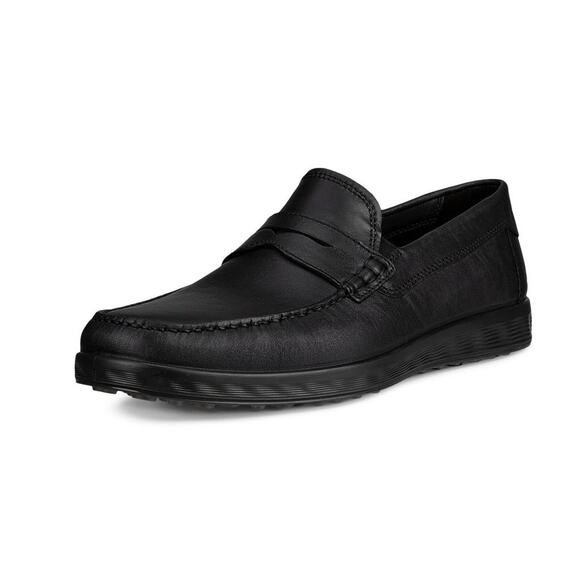 ECCO $180 S Lite Moc Men\'s Leather Black Comfy Moccasin size EU47/US13-13.5 main image 4